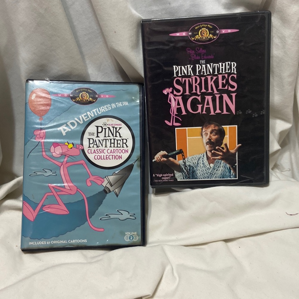 Pink Panther Classic Cartoon Vol 2, Pink Panther Strikes Again Movie DVD